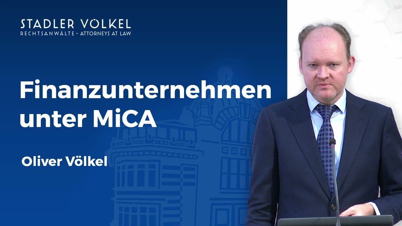 New business areas for financial service providers under MiCA (Vienna Fintech Week 2023)